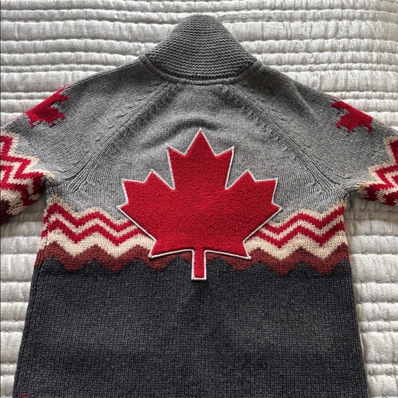 RARE 2010 Official Olympic Cowichan Style Cardigan Sweater XS S - Picture 4 of 10
